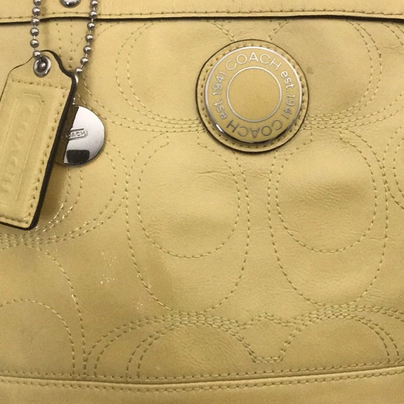 PRELOVED Yellow Coach Purse❤️ - Picture 2 of 7